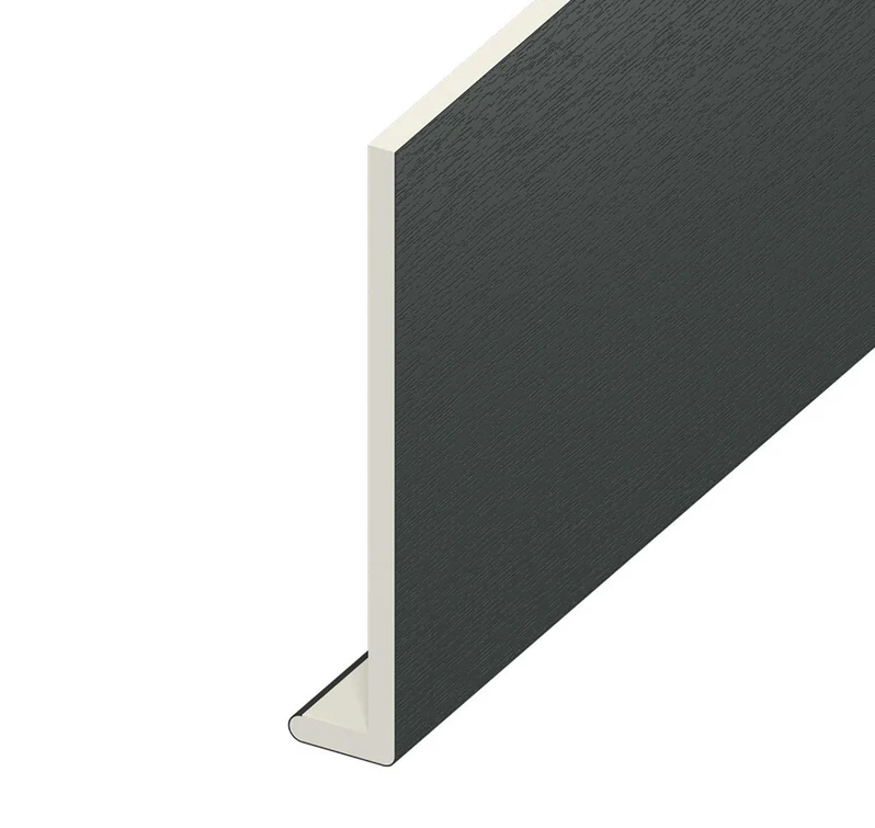 Anthracite Woodgrain Reveal Liner 5m Capping Fascia Board 9mm Anthracite Woodgrain