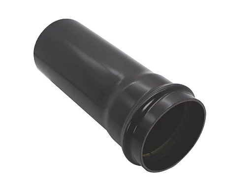 FloPlast Push-Fit Single Socket Soil Pipe Black 110mm x 3m Soil waste pipe 110mm 3m