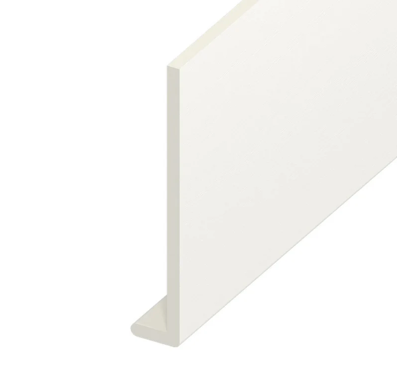 White Woodgrain Reveal Liner 5m Capping Fascia Board 9mm White Woodgrain