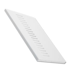 Vented Soffit Board - White 5m vented soffit flat board 9mm