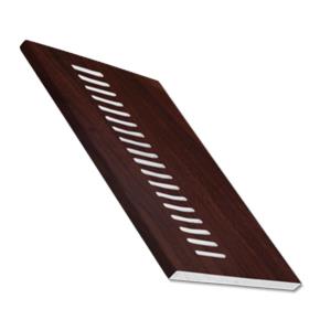 Vented Soffit Board - Rosewood 5m vented soffit flat board 9mm