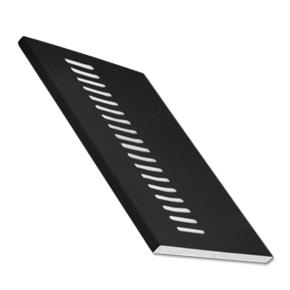 Vented Soffit Board - Black 5m vented soffit flat board 9mm