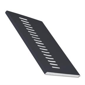 Vented Soffit Board - Anthracite Grey Woodgrain 5m vented soffit flat board 9mm