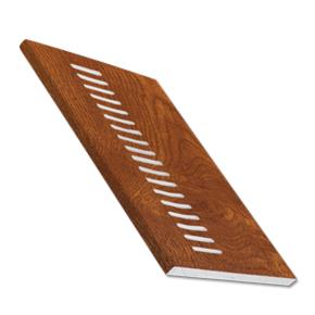 Vented Soffit Board - Light Oak 5m vented soffit flat board 9mm