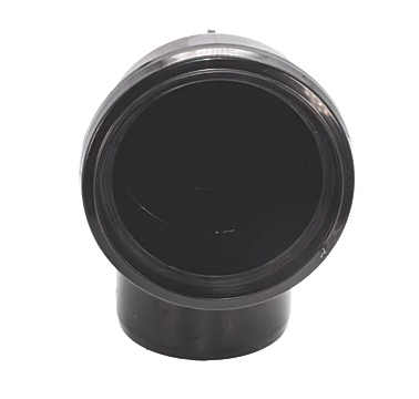 FloPlast Push-Fit 92.5° Single Socket Bend Black 110mm Soil pipe single socket 90