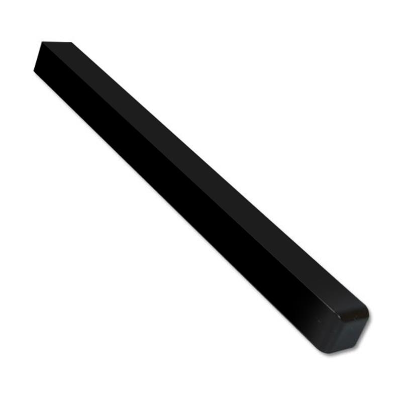 Plain Black External Fascia corners 500mm Double 