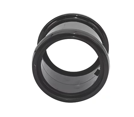 FloPlast Push-Fit Double Socket Pipe Coupler Black 110mm Double socket coupler