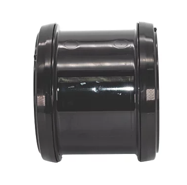 FloPlast Push-Fit Double Socket Pipe Coupler Black 110mm Double socket coupler