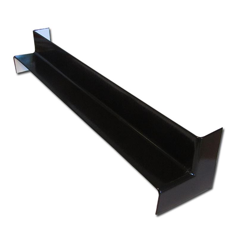 Plain Black internal Fascia corners 500mm Double 