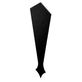 Black Ash Woodgrain Finial 