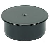 FloPlast Push-Fit Socket Plug Black 110mm Soil pipe socket plug
