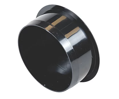 FloPlast Push-Fit Socket Plug Black 110mm Soil pipe socket plug