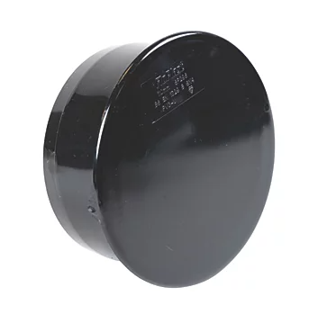FloPlast Push-Fit Socket Plug Black 110mm Soil pipe socket plug
