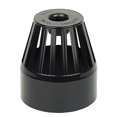 FloPlast Vent Terminal Black 110mm Vent terminal