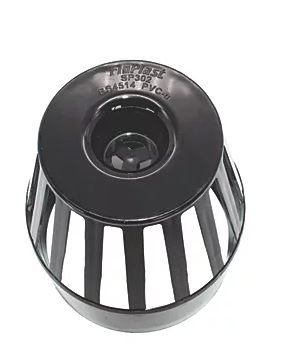 FloPlast Vent Terminal Black 110mm Vent terminal