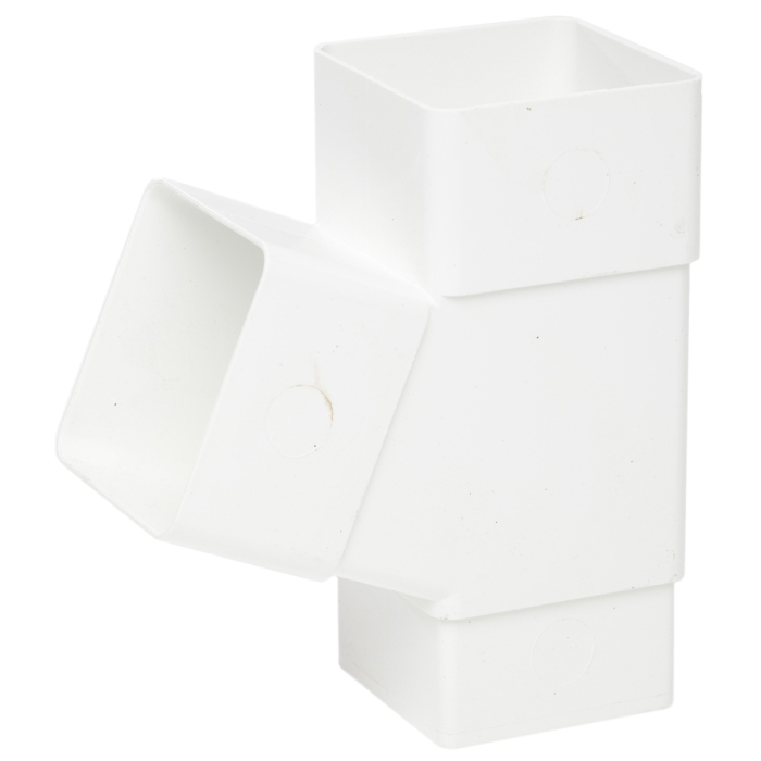 Square Downpipe Y Branch 112.5&deg; 