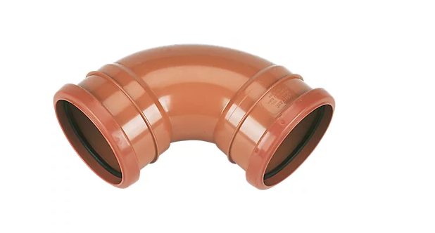 FloPlast Push-Fit 87.5&deg; Double Socket Bend 110mm Double socket 90 bend