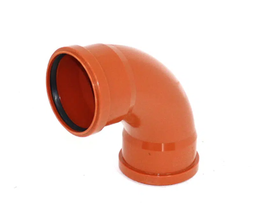 FloPlast Push-Fit 87.5° Double Socket Bend 110mm Double socket 90 bend