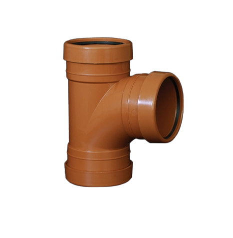 FloPlast Push-Fit 87.5° Triple Socket Equal Junction 110mm Triple Socket 90