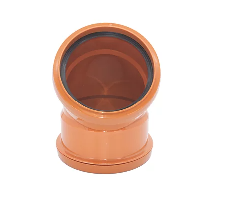 FloPlast Push-Fit 45&deg; Double Socket Bend 110mm Double Socket 45