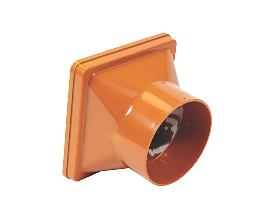 FloPlast Press-Fit Square Grid Hopper 110mm Square Grid 110mm