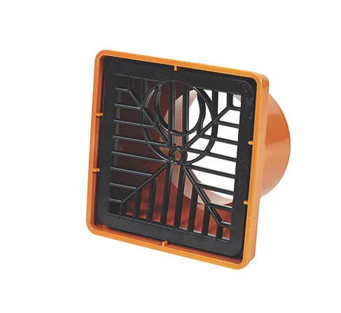 FloPlast Press-Fit Square Grid Hopper 110mm Square Grid 110mm