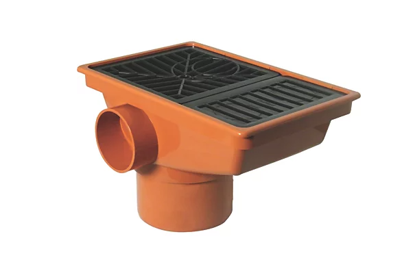 FloPlast Push-Fit Rectangular Grid Rec Hopper 110mm Rectangular hopper and Grid