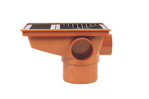 FloPlast Push-Fit Rectangular Grid Rec Hopper 110mm Rectangular hopper and Grid