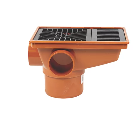 FloPlast Push-Fit Rectangular Grid Rec Hopper 110mm Rectangular hopper and Grid