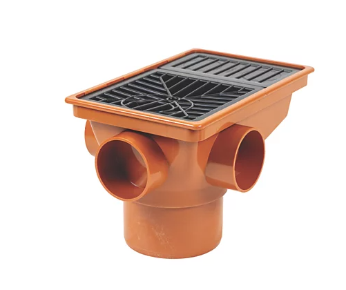 FloPlast Push-Fit Rectangular Grid Rec Hopper 110mm Rectangular hopper and Grid