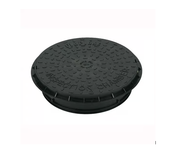 FloPlast Push-Fit Round Inspection Chamber Cover & Frame 450mm 450 round frame
