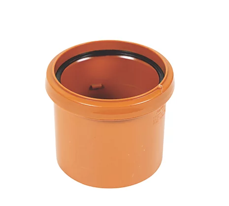 FloPlast Push-Fit Single Socket Underground Pipe Coupling 110mm SS Coupler