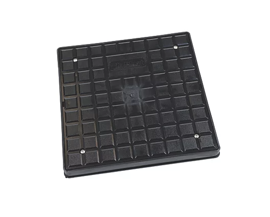 FloPlast Push-Fit Square Mini Access Chamber Cover & Frame 300mm 300mm square frame cover