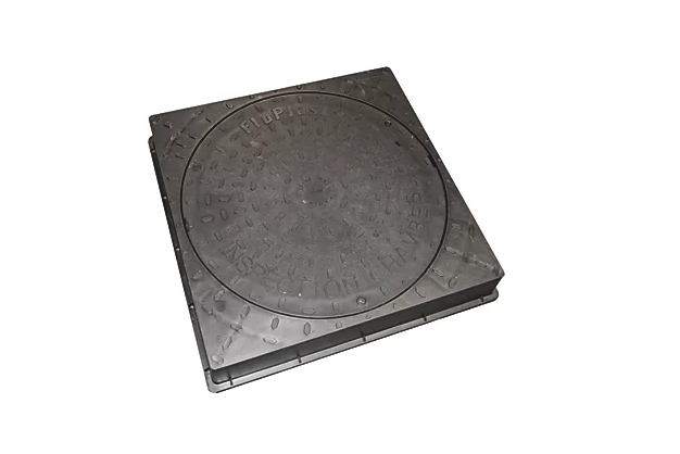 FloPlast Push-Fit Square Frame & Chamber Cover 450mm 450 square frame