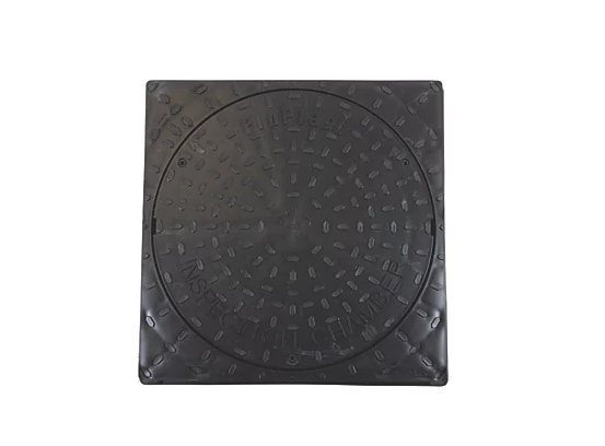 FloPlast Push-Fit Square Frame & Chamber Cover 450mm 450 square frame