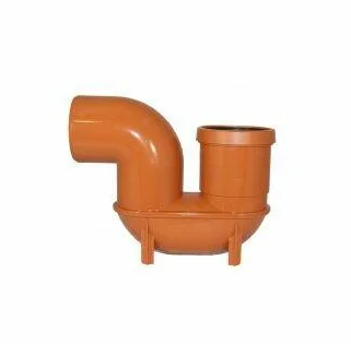 Push-Fit Single Socket Low Back P Trap Underground Terracotta uPVC 110mm