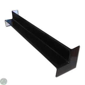 Square Fascia Corner Int D/Ended 500mm (Black)