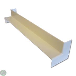 Square Fascia Corner Int D/Ended 500mm (Cream)