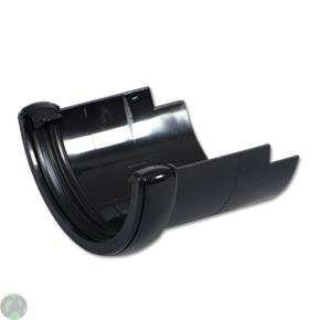 Half-Round/Cast Iron Half-Round Gutter Adptr (Black)