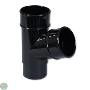 Round Downpipe Branch 67.5 Deg (Black)