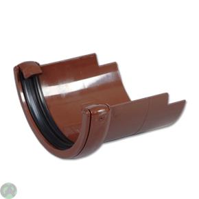 Half-Round/Cast Iron Half-Round Gutter Adptr (Brown)