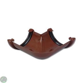 Half-Round Gutter Angle 90 Deg (Brown)