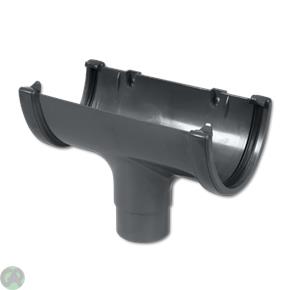 Hi-Cap Gutter Run Outlet (Grey)