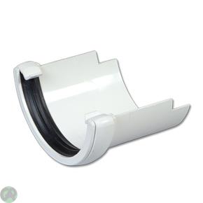 Half-Round/Cast Iron Half-Round Gutter Adptr (White)