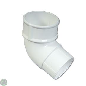 Round Downpipe Offset Bend 112.5 Deg (White)
