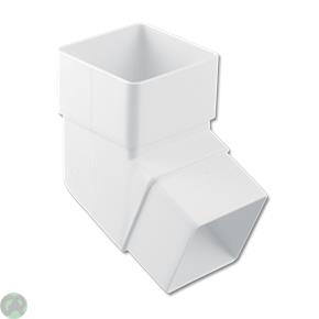 Square Downpipe Offset Bend 112.5 Deg (White)