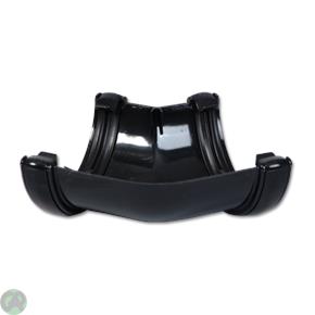 Half-Round Gutter Angle 135 Deg (Black)