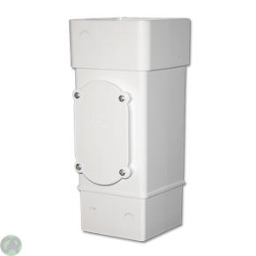 Square Downpipe Access Pipe (White)
