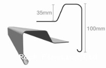 Upstand fascia 100mm