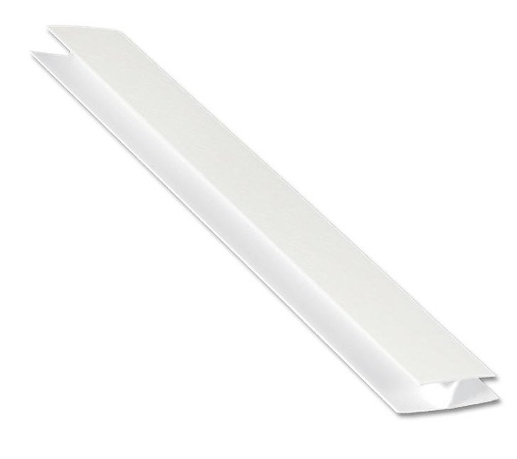 Foiled white H-Trim 5m